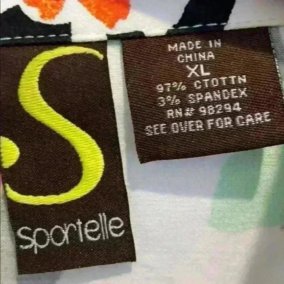 Sportelle floral print lightweight jacket, size XL - Picture 6 of 7